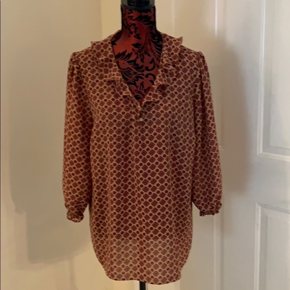 Women’s Blouse Peasant Style XL Perfect Shape!